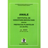 Anale, institutul de cercetare-dezvoltare pentru protectia plantelor