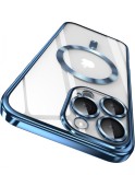 Huse silicon cu incarcare wireless compatibila cu Iphone 16 Pro Max Albastru, Carcasa