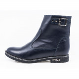 Ghete Dama, MIU-NURSACE BL, Casual, Piele Naturala, Bleumarin