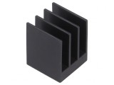 Radiator Extrudat cu Aripioare BGA Negru 15x15mm