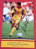 Foto fotbal cu semnatura originala jucatorul Miodrag BELODEDICI (Romania)