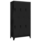 Cumpara ieftin Fiset, negru, 90x45x180 cm, otel