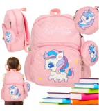 Rucsac pentru copii model unicorn gradinita 30 x 22 x 11cm