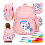 Rucsac pentru copii model unicorn gradinita 30 x 22 x 11cm