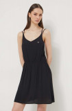 Cumpara ieftin Tommy Jeans rochie culoarea negru, mini, drept DW0DW17936