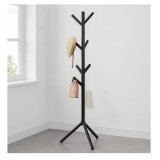 Cuier pentru Haine, Multiple Agatatori, Tip Pom, Negru, Inaltime 170 cm