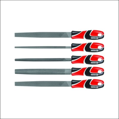 YT-6239 YATO Set 5 pile, lungime 250 mm, din otel T 12 foto
