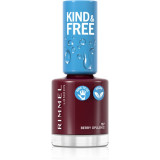 Rimmel Kind &amp; Free lac de unghii culoare 157 Berry Opulence 8 ml