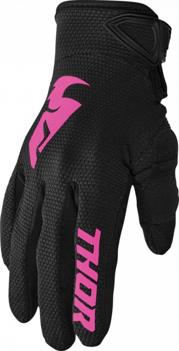 Manusi atv/cross dame Thor Sector, culoare negru/roz, marime L Cod Produs: MX_NEW 33310244PE