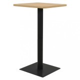 vidaXL Masă de bistro, culoarea stejarului, 70x70x107 cm
