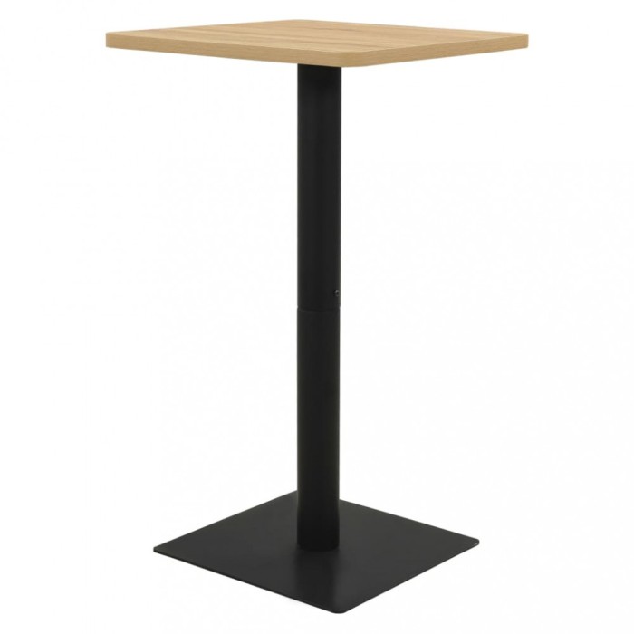 vidaXL Masă de bistro, culoarea stejarului, 70x70x107 cm