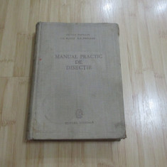 VICTOR PAPILIAN--MANUAL PRACTIC DE DISECTIE - 1959