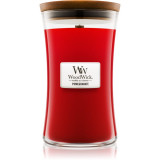 Woodwick Pomegranate lum&acirc;nare parfumată cu fitil din lemn 609,5 g