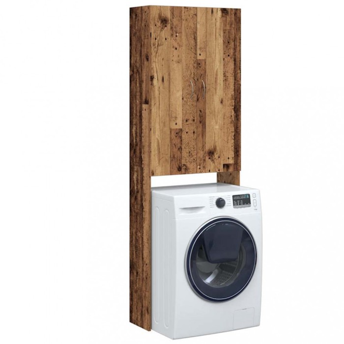 Gossi dulap masina de spalat, lemn vechi, 64x25,5x190 cm