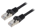 Cablul Patch F/UTP 6 litat CCA PVC negru 10m 26AWG