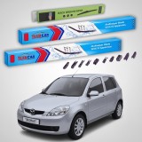 Cumpara ieftin Ștergătoare Mazda 2 DY Facelift 2005-2007 | Set Față și Spate Flat Premium &ndash; TeamCar&reg;
