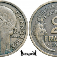 1933, 2 Francs - A Treia Republică Franceză - Franta