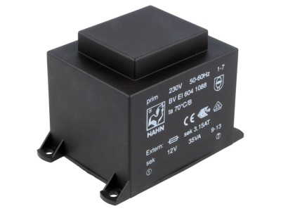 Transformator &amp;icirc;ncapsulat 35VA 230V 12V foto