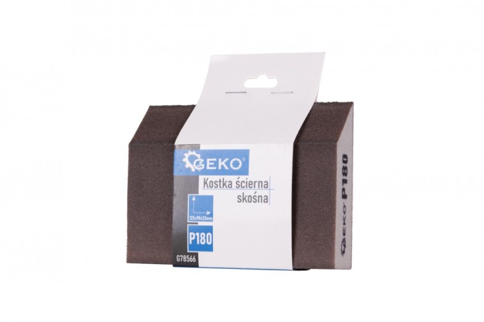 Burete abraziv pentru slefuire, 125 x 90 x 25 mm, P180, Geko G78566