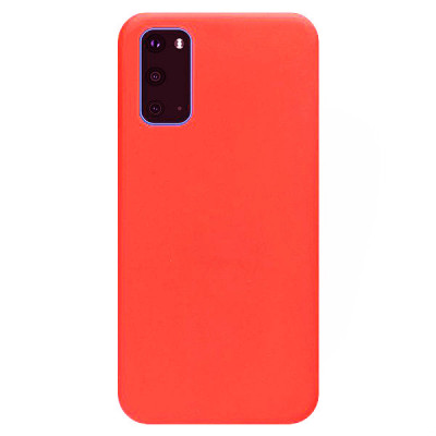 Husa SAMSUNG Galaxy S20 - Silicone Cover (Portocaliu Neon) foto