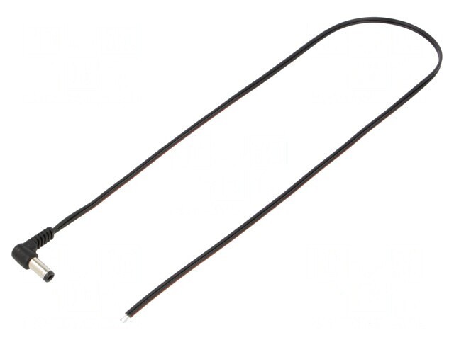 Cablu Alimentare 0,5m DC 5,5/2,5 Negru