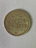 Moneda 2500 lire - 2500 old lira - 1991 - Turcia - KM 1015 (62), Europa