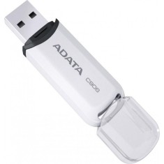 MEMORIE USB 2.0 ADATA 32 GB, cu capac, carcasa plastic, alb, &quot;AC906-32G-RWH&quot; (timbru verde 0.03 lei)