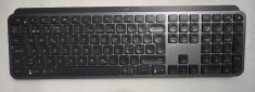 Tastatura wireless Logitech MX Keys, Iluminare, US INTL layout, Graphite