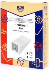 Sac aspirator Philips Athena, hartie, 4X saci + 1X filtru, KM foto