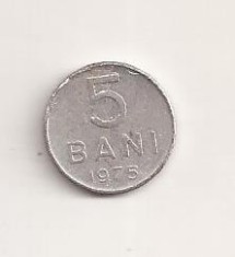 Moneda - Romania 5 bani 1975 , v14