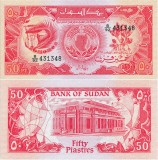 1987 , 50 piastres ( P-38 ) - Sudan - stare UNC