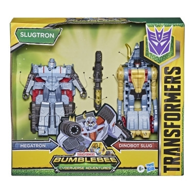 Transformers: Bumblebee Cyberverse Adventures Megatron + Dinobot Slug 11 cm = Slugtron 18 cm foto