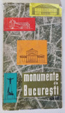 MONUMENTE DIN BUCURESTI , GHID de FLORIN GEORGESCU , PAUL CERNAVODEANU , ALEXANDRU CEBUC , 1966 * PREZINTA URME DE UZURA