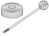 Cablu Telecomunica&Aring;&pound;ii Litat 6x28AWG Alb