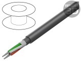 Cablu ALPHA WIRE Essential C&amp;C 4x22AWG PVC Gri &Icirc;nchis 600V 30,5m - Cod 3223 SL005
