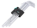 Set Chei Imbus Hex-Plus Oțel 9 Buc.