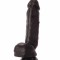 Dildo Realistic Colours Pleasure, Negru, 21.5 cm