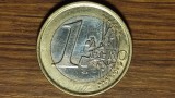 Belgia - moneda de colectie bimetal - 1 euro 1999 - prima harta a Europei - stare foarte buna !