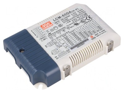 Alimentator LED 60W DALI 2-90VDC IP20 foto