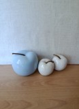 Lot de 3 decoratiuni ceramica, mere