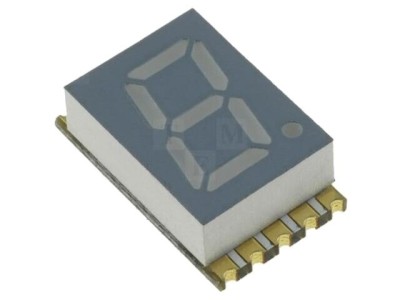 Afișaj LED 7 segmente roșu 5.08mm foto