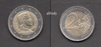 LETONIA 2014, 2 euro foto