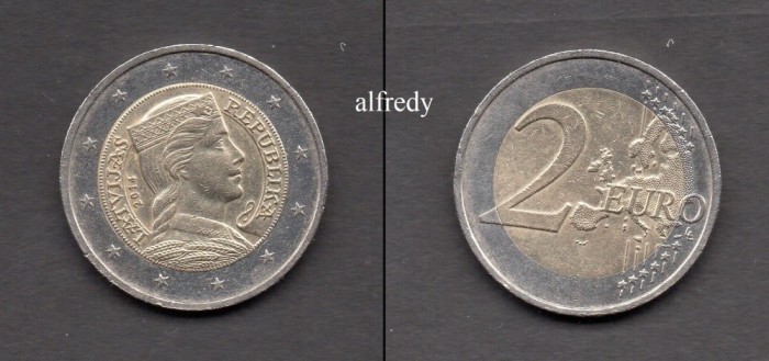 LETONIA 2014, 2 euro