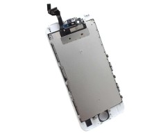 Display iPhone 6S LCD Alb Complet Cu Tablita Metalica Si Conector Amprenta