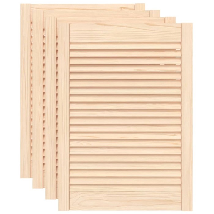 Usi de dulap design lambriu, 4 buc., 69x49,4 cm, lemn masiv pin