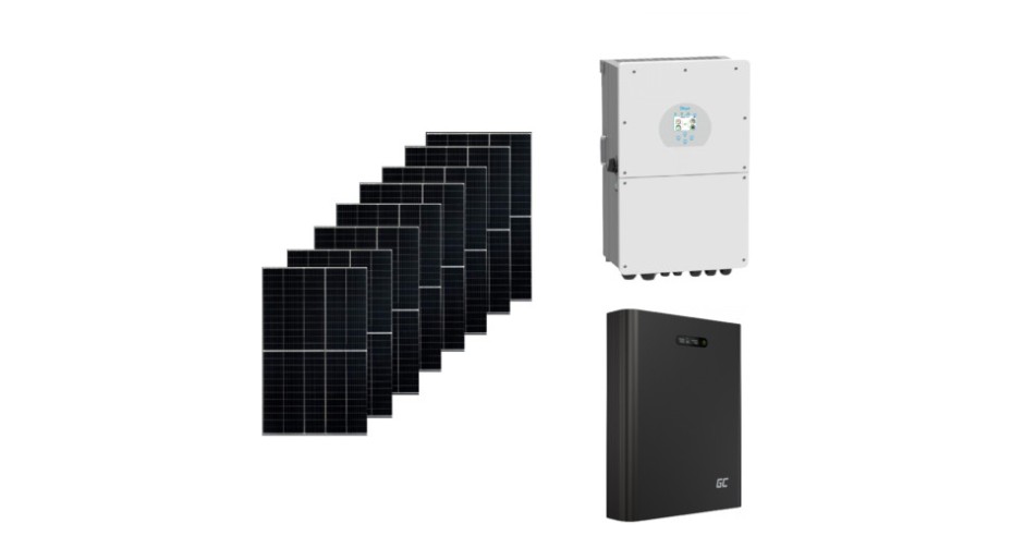 Kit de sistem solar hibrid cu 3 faze MPPT Deye 8kW Hybrid Inverter ...