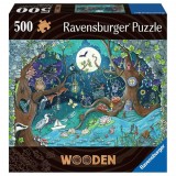 Cumpara ieftin Puzzle Lemn Padure, 500 Piese, Ravensburger