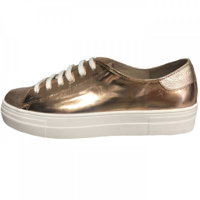 Pantofi dama, din piele naturala, Botta, 933-12, auriu foto