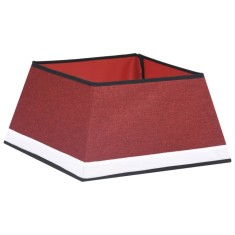 Fusta brad de Craciun, rosu si alb, 48x48x25 cm foto