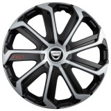 Set 4 Capace Roti Evo Gri-Negru R16, pentru DACIA